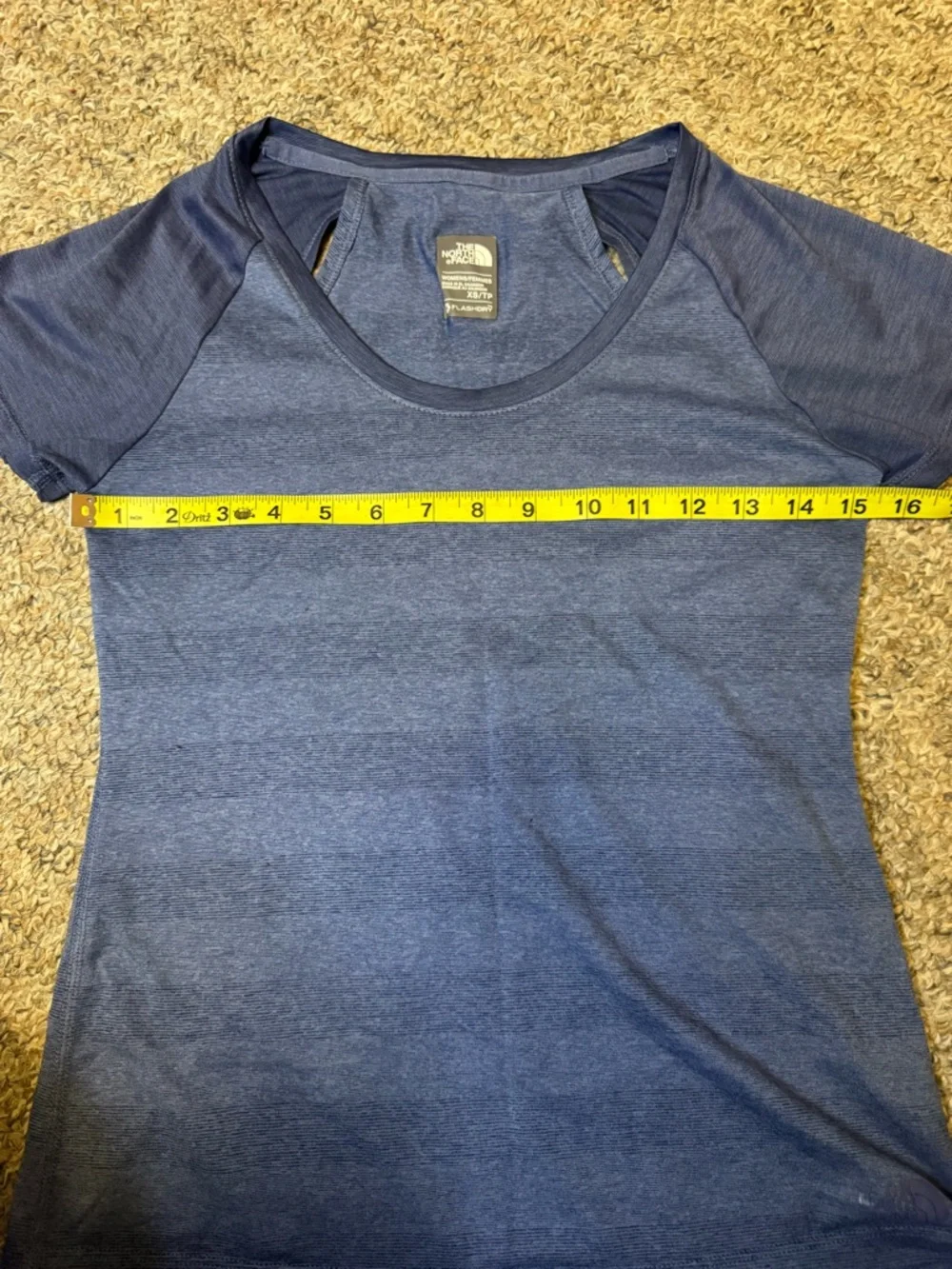 The North Face Women's Short Sleeve Tee in Blue - Picture 3 of 6
